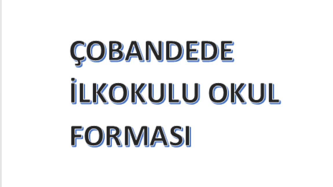Çobandede İlkokulu Okul Kıyafeti